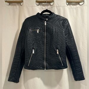 Faux leather jacket
